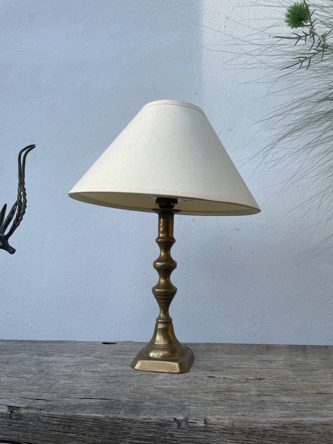 Antique gilt bronze lamp