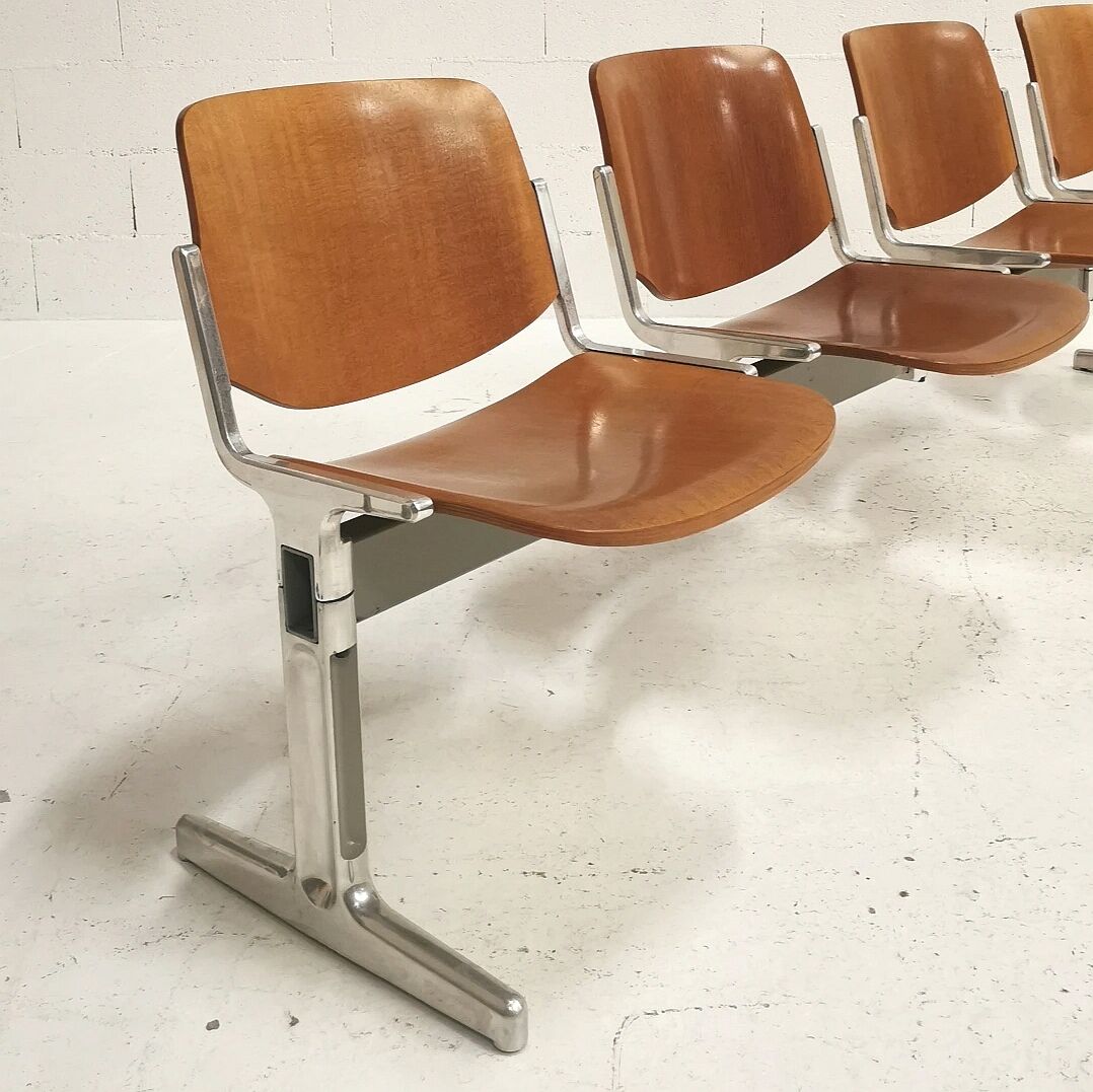 Bench 4 places, Giancarlo Piretti, Anonima Castelli, 1970