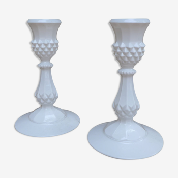 Pair of candle holders