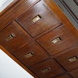 Classification cabinet mahogany drawers Netherlands 1930s