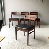 Ensemble de 4 chaises de salle à manger du milieu du siècle des années 1960