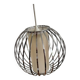 Vintage stainless steel pendant light, 1990s