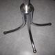 Vintage chrome metal coat rack