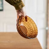 Amber vintage plate "Narcisse"