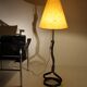 Wrought iron floor lamp attributed to Léopold Gest.