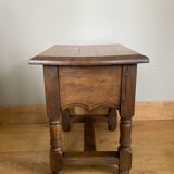 Chest bedside twentieth century solid oak pegged base spacer
