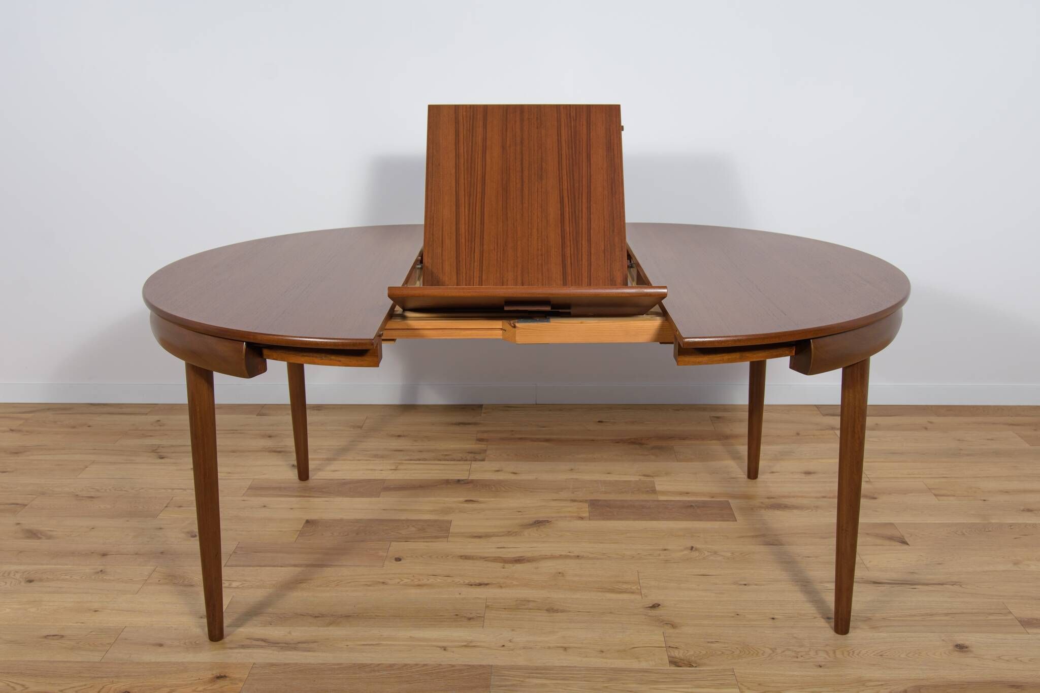 Mid-Century Teak Dining Table & Chairs by Hans Olsen for Frem Røjle, 1960s, Set of 5