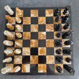 Mexican handcrafted chessboard. Made of stone. Mint condition. 40x40x1.4 cm. 6.5 kg.