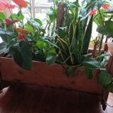 Porte-plante en bois décoratif