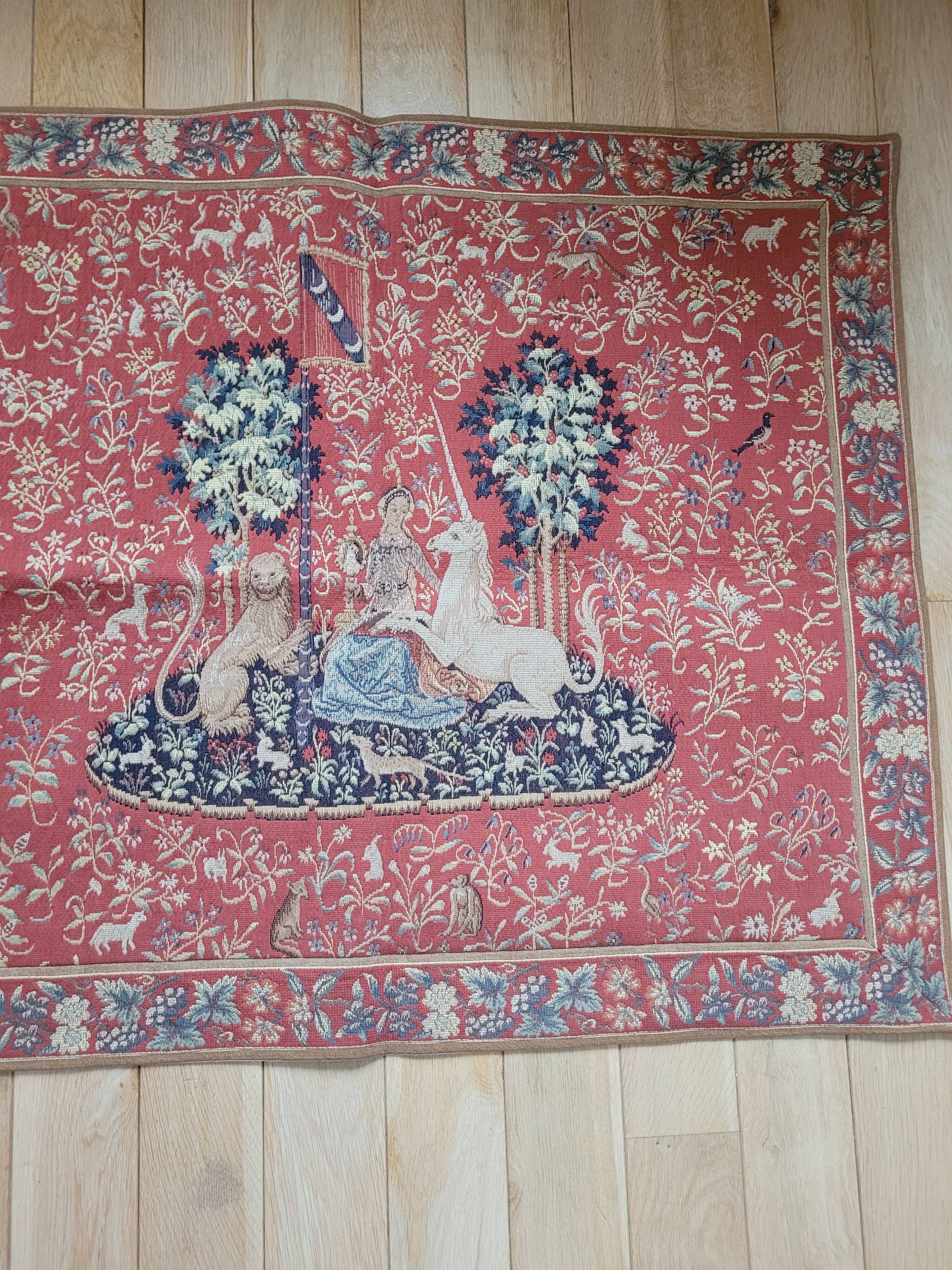 Wall tapestry Flanders tapestry The Lady and the Unicorn