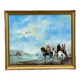 Louis Casavino (1921-1998) Oil on canvas "The falcon hunt"