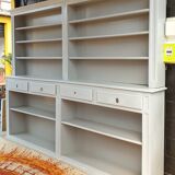 Great bibliotheque old grey patina