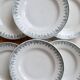 6 vintage plates from Terre de Ter Saint Amandinoise, Saint Amand model 4500.