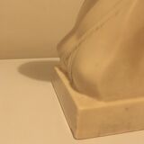 Bust of woman in off-white biscuit