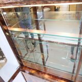 Illuminated Display Cabinet by Aldo Tura – Goat Leather & Parchment, 1970s, Milan