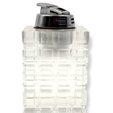 Clear Lucite table lighter, Italy 1970s