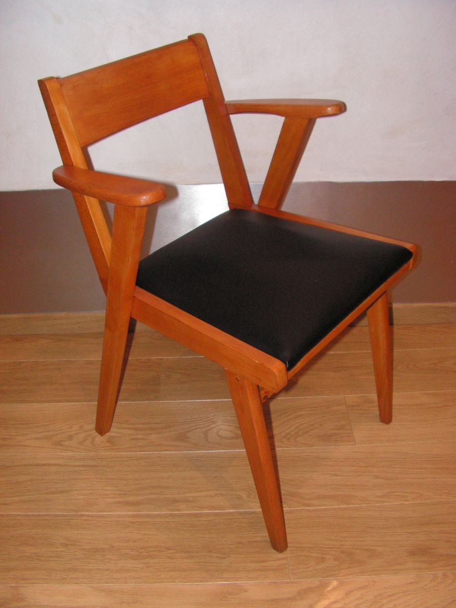 Pair of vintage bridge armchairs