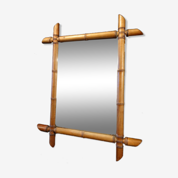 Miroir bambou 28 x 40cm