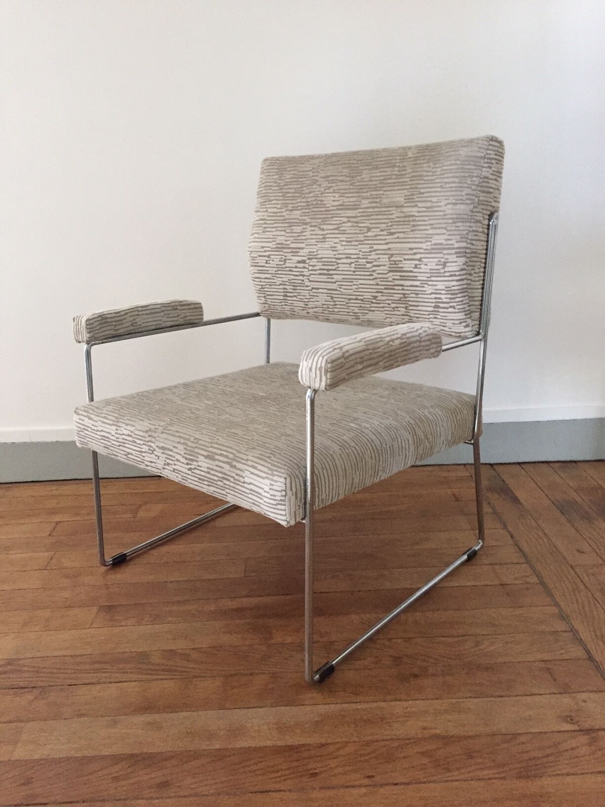 Chair of the 70s, toboggan foot