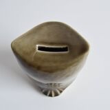 Tirelire en céramique en forme de hibou par Ditmar Urbach, années 1960.