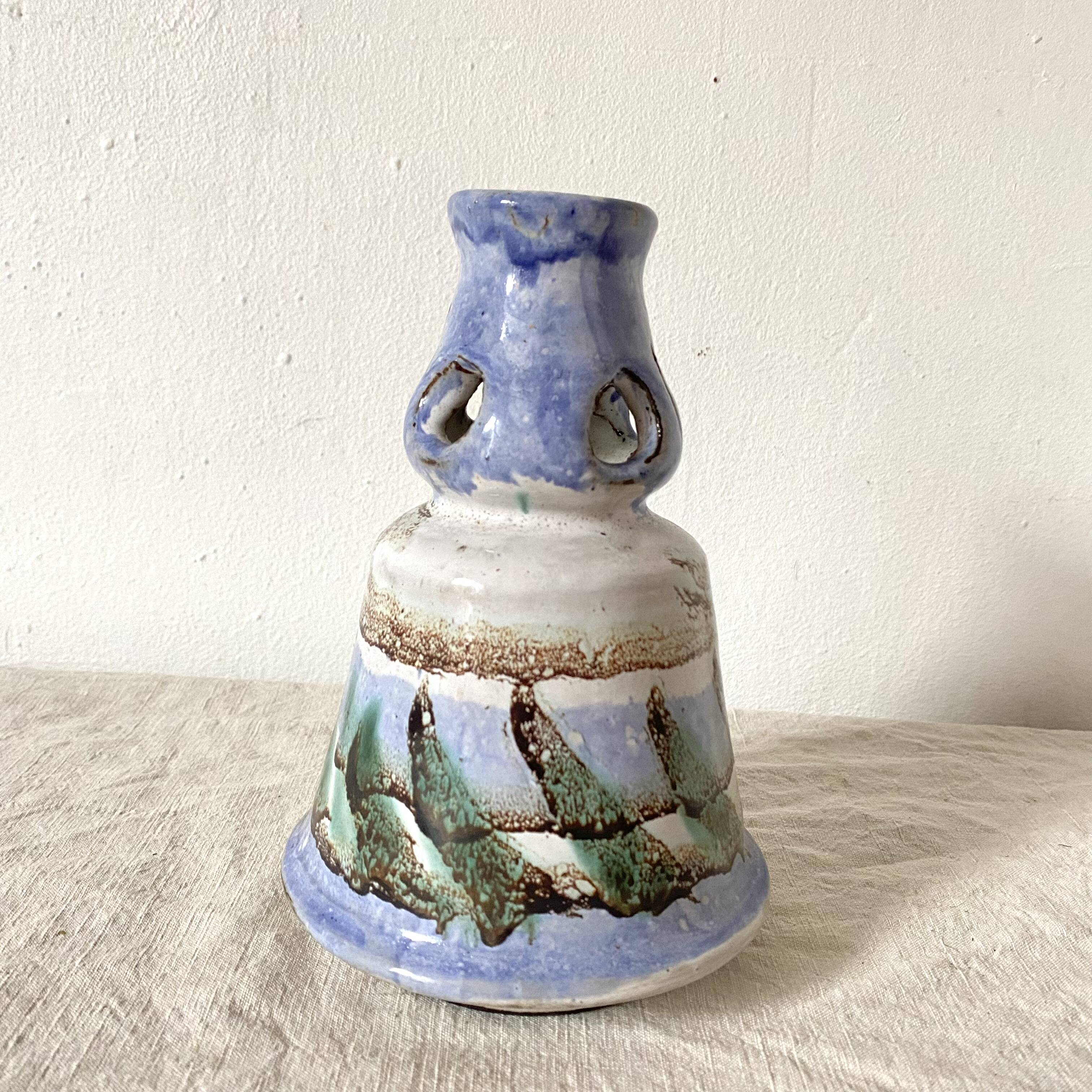 Ceramic candle holder, handcrafted