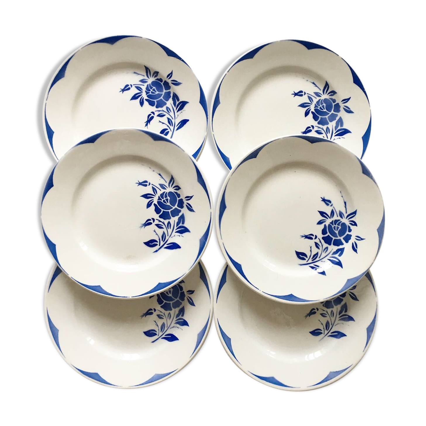 6 plates for dessert digoin Corsica