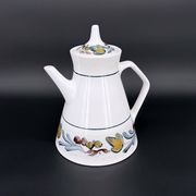 Service à thé faïence breton peint à la main – France 1970s