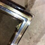 Table in chrome and brass