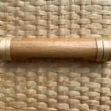 Vintage rattan and woven wicker chest of drawers 1970