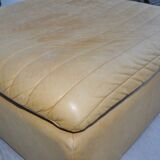 Roche Bobois leather pouf, 1970s