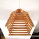 Wood pendant lamp design C.F.L. 70s