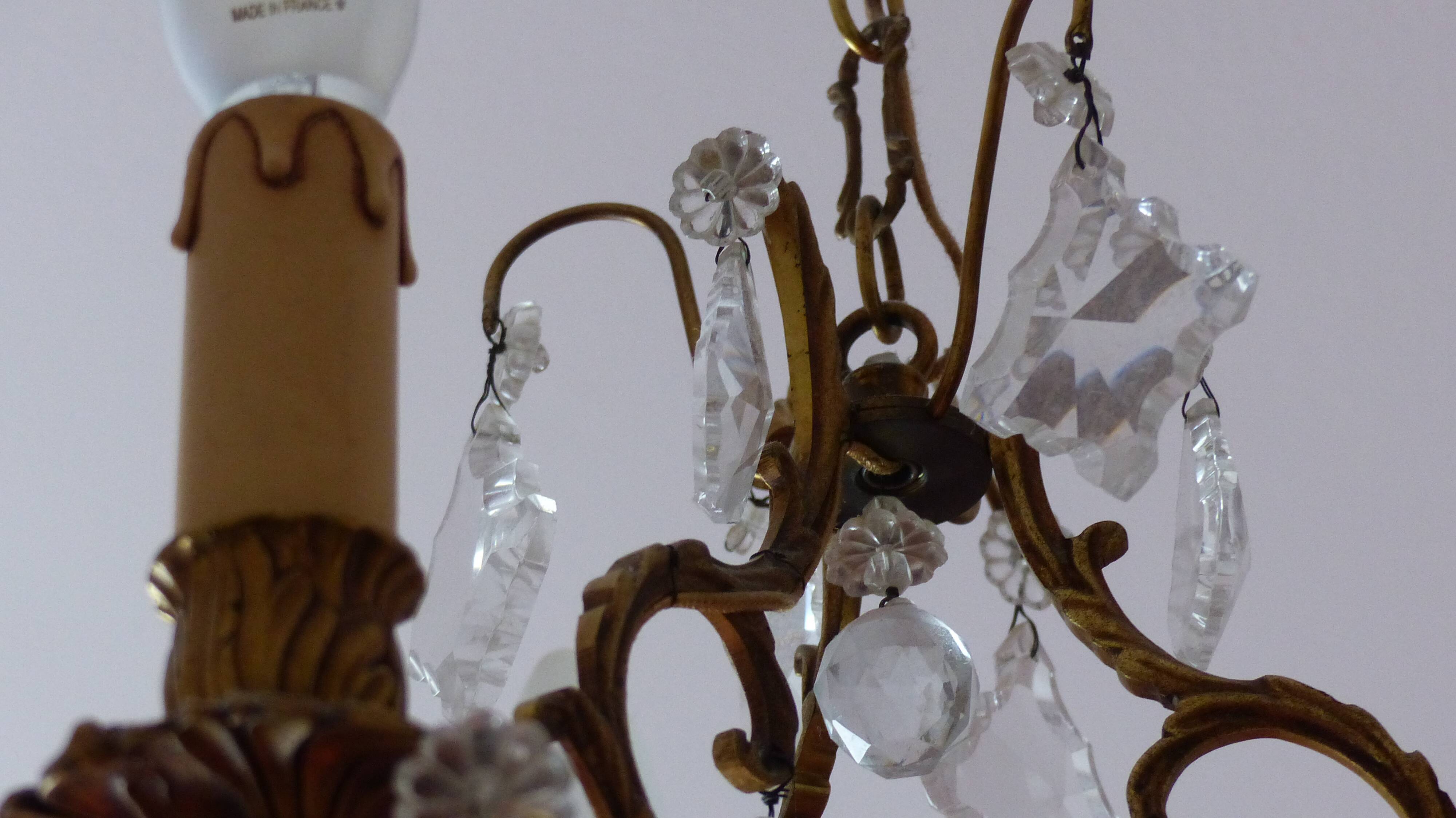 Crystal chandelier 3 branches