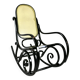 Vintage Black Rocking Chair attributed to Michael Thonet