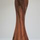 Sculptural pepper mill olive wood and brass vintage design