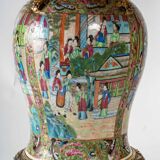 Satsuma porcelain lamp