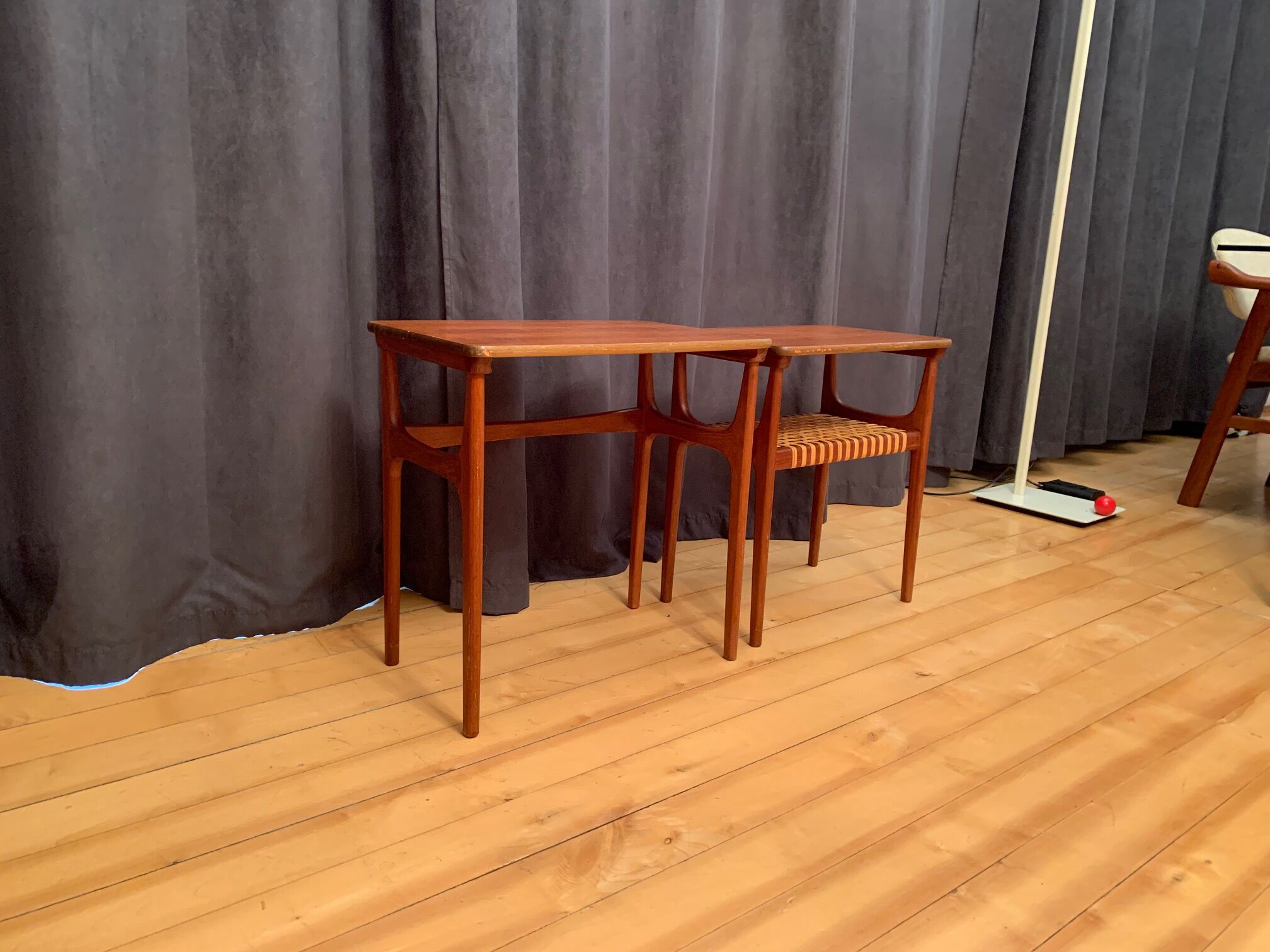 Pair of side tables model 15, designed by Erling Torvits, Heltborg Møbler, Denmark, 1960s