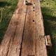 Oak workbench in raw wood