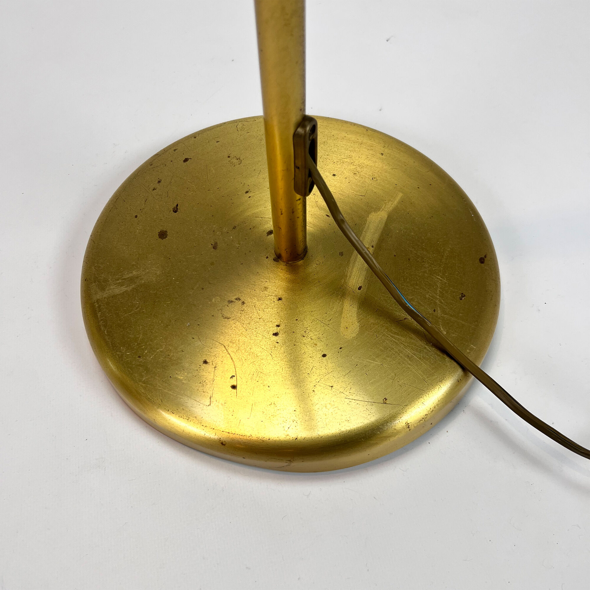 Mid century brass and steel classical floorlamp, 1960s
