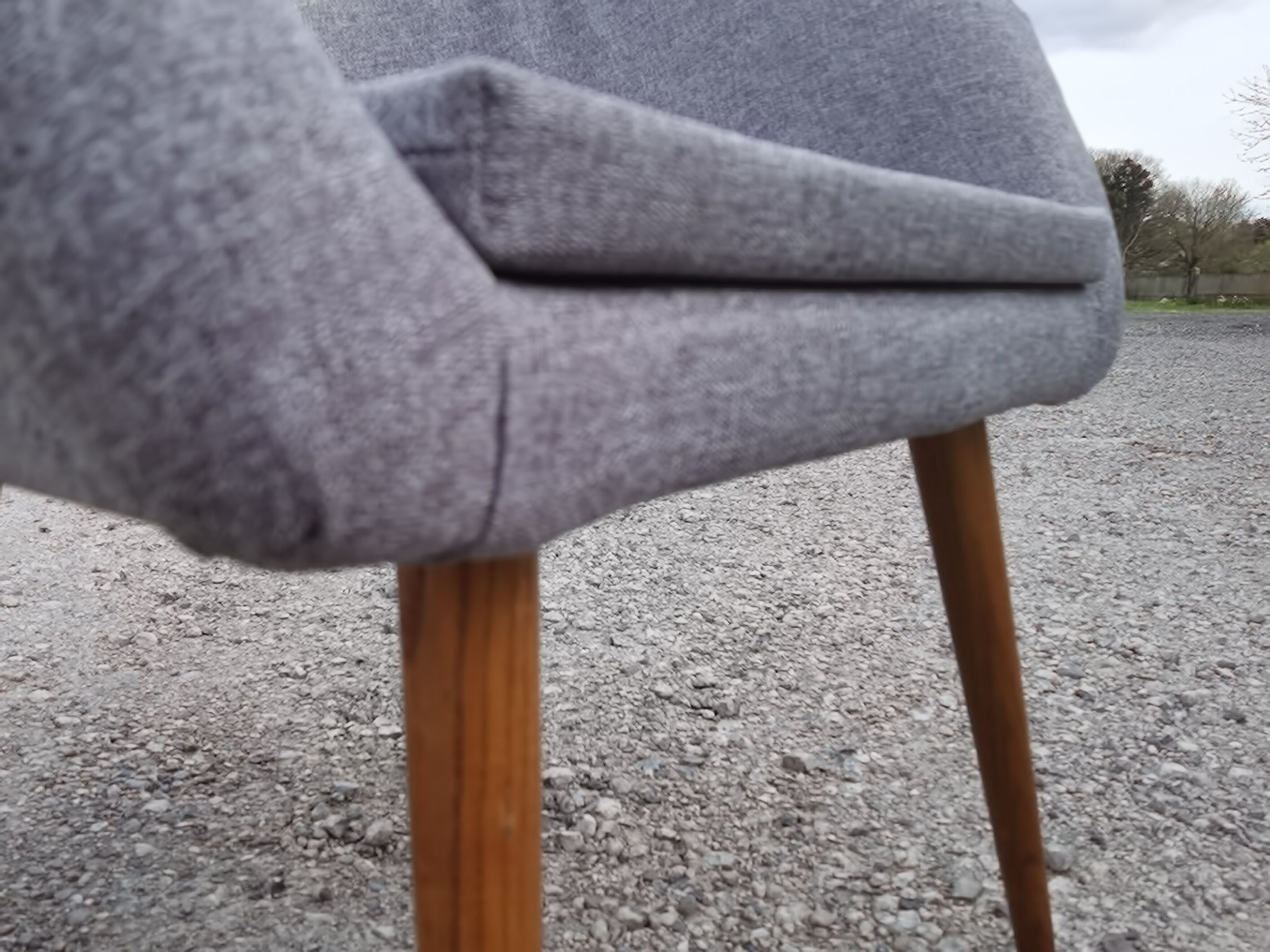 Pair of fiber armchair Miroslav Navratil gray