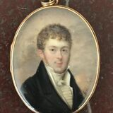 Miniature signed A. Delatour