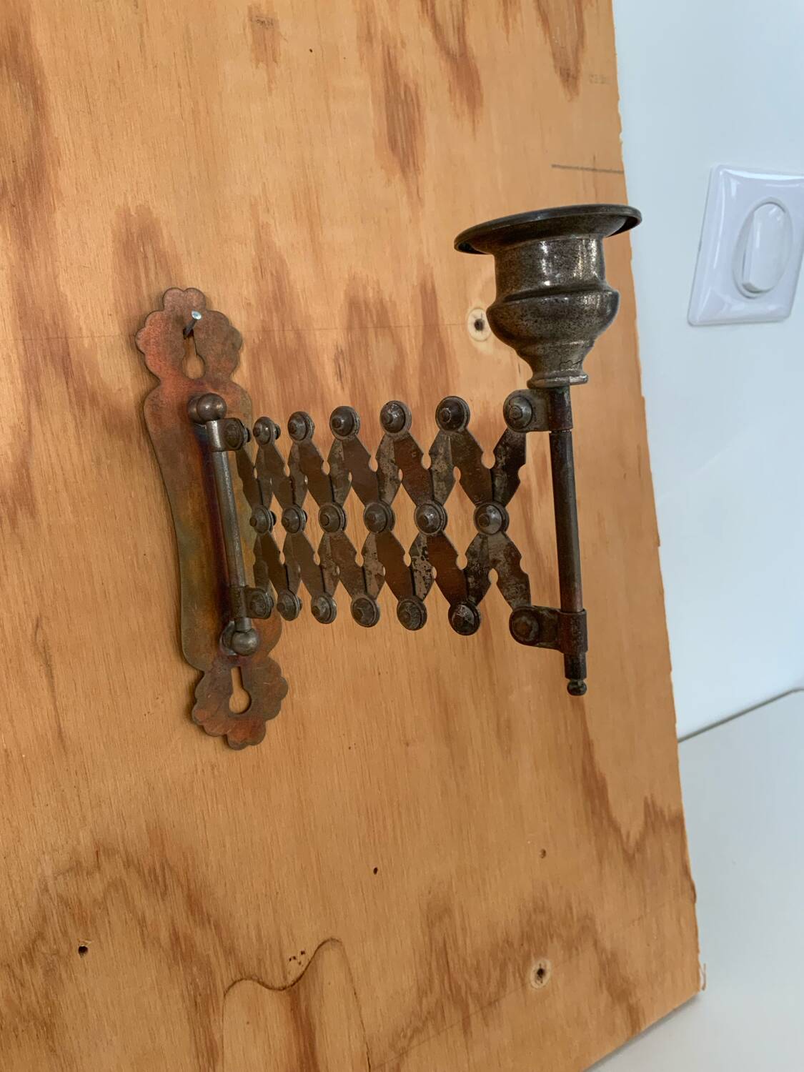 Old wall candle holder