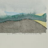 Watercolor The Calm Sea Lieven Florizoone Signed and Dated 1982