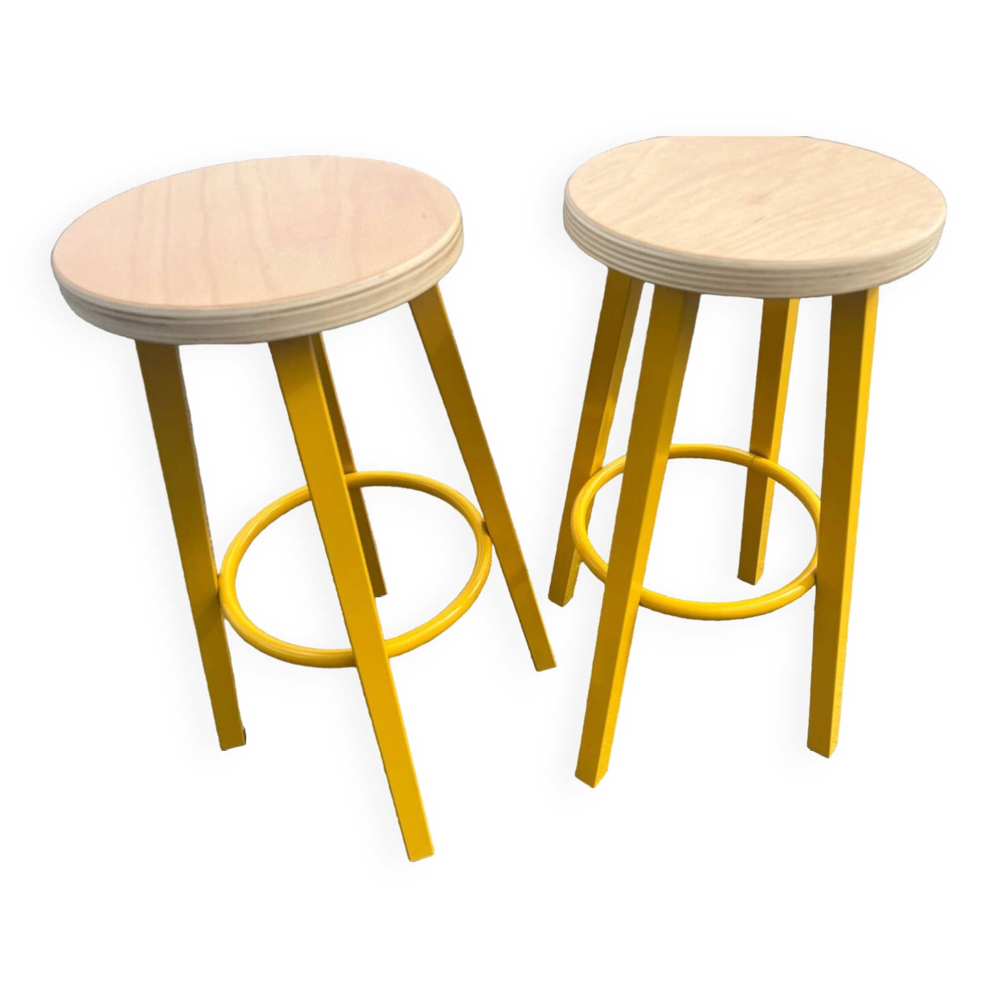 Pair of industrial stools