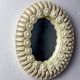 Spanish floral ceramic mirror from Manises, Spain, circa 1970s