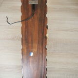 Sconce in wood and yellow glass ball from the 1960/1970