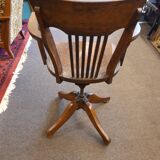 American oak office armchair