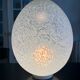 Grande lampe oeuf en verre murano 1970