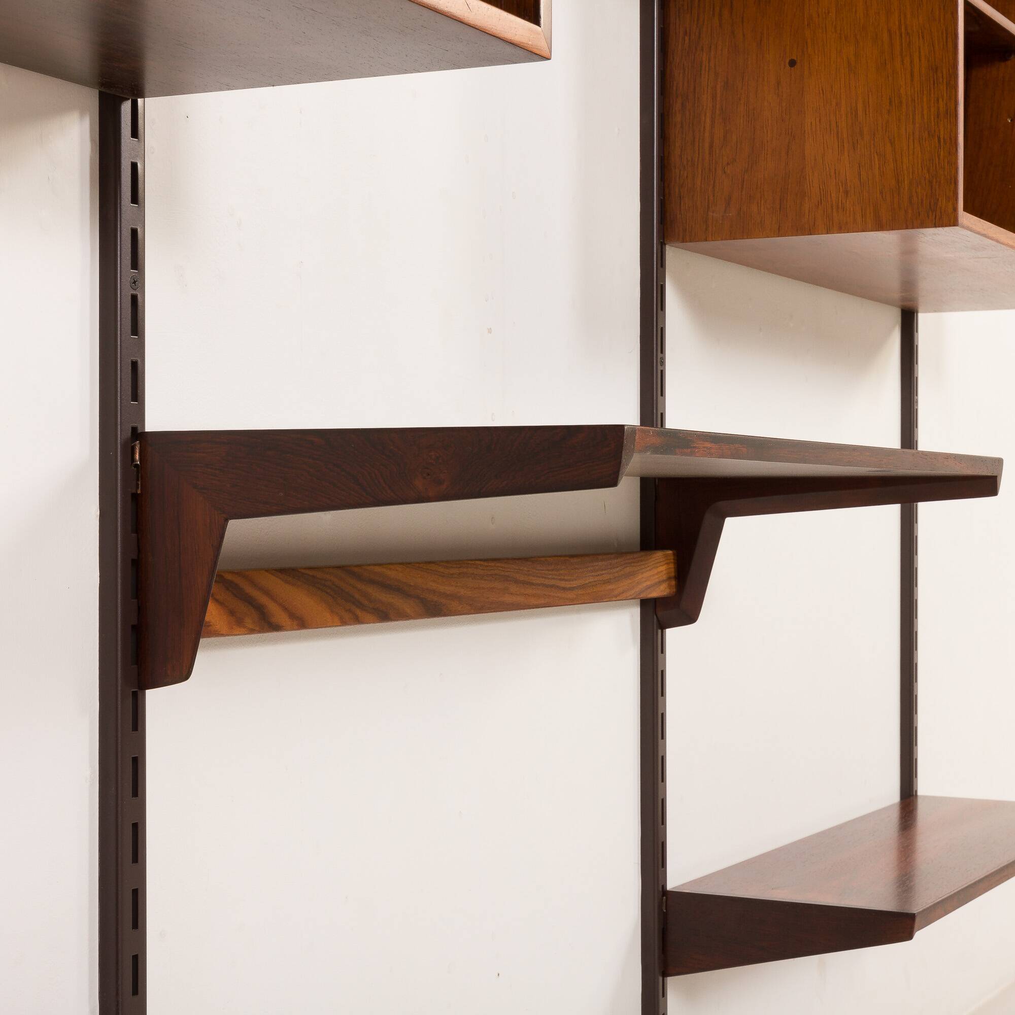Kai Kristiansen rosewood wall unit for FM Mobler, Denmark, 1960s