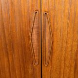 Buffet haut en teck de style moderne du milieu du siècle, fabriqué par Farso Mobelfabrik, Danemark.