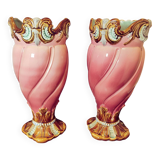 Paire de vases art nouveau Mouzins lecat